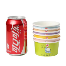 custom printed eco friendly disposable paper ice cream cup free sample